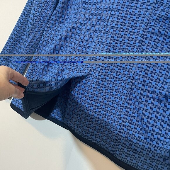 CAbi Scholarship Knit Blazer Jacket Medium Size Navy Blue Stretch Career Work - Picture 10 of 14